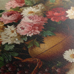 Floral 1157 Canvas Art 18" x 24" / 45 x 60 cm / Black