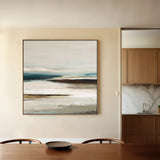 Abstract 1158 Canvas Art 16" x 16" / 40 x 40 cm / Black