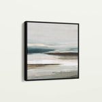 Abstract 1158 Canvas Art 16" x 16" / 40 x 40 cm / Black