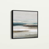 Abstract 1158 Canvas Art 16" x 16" / 40 x 40 cm / Black