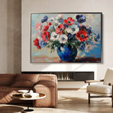 Floral 1158 Canvas Art 18" x 24" / 45 x 60 cm / Black