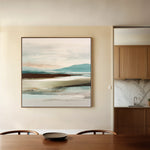 Abstract 1159 Canvas Art 16" x 16" / 40 x 40 cm / Black