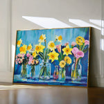 Floral 1159 Canvas Art 18" x 24" / 45 x 60 cm / Black