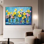 Floral 1159 Canvas Art 18" x 24" / 45 x 60 cm / Black