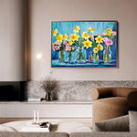 Floral 1159 Canvas Art 18" x 24" / 45 x 60 cm / Black
