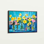Floral 1159 Canvas Art 18" x 24" / 45 x 60 cm / Black
