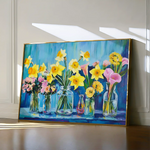 Floral 1159 Canvas Art 60 x 40 cm / Black