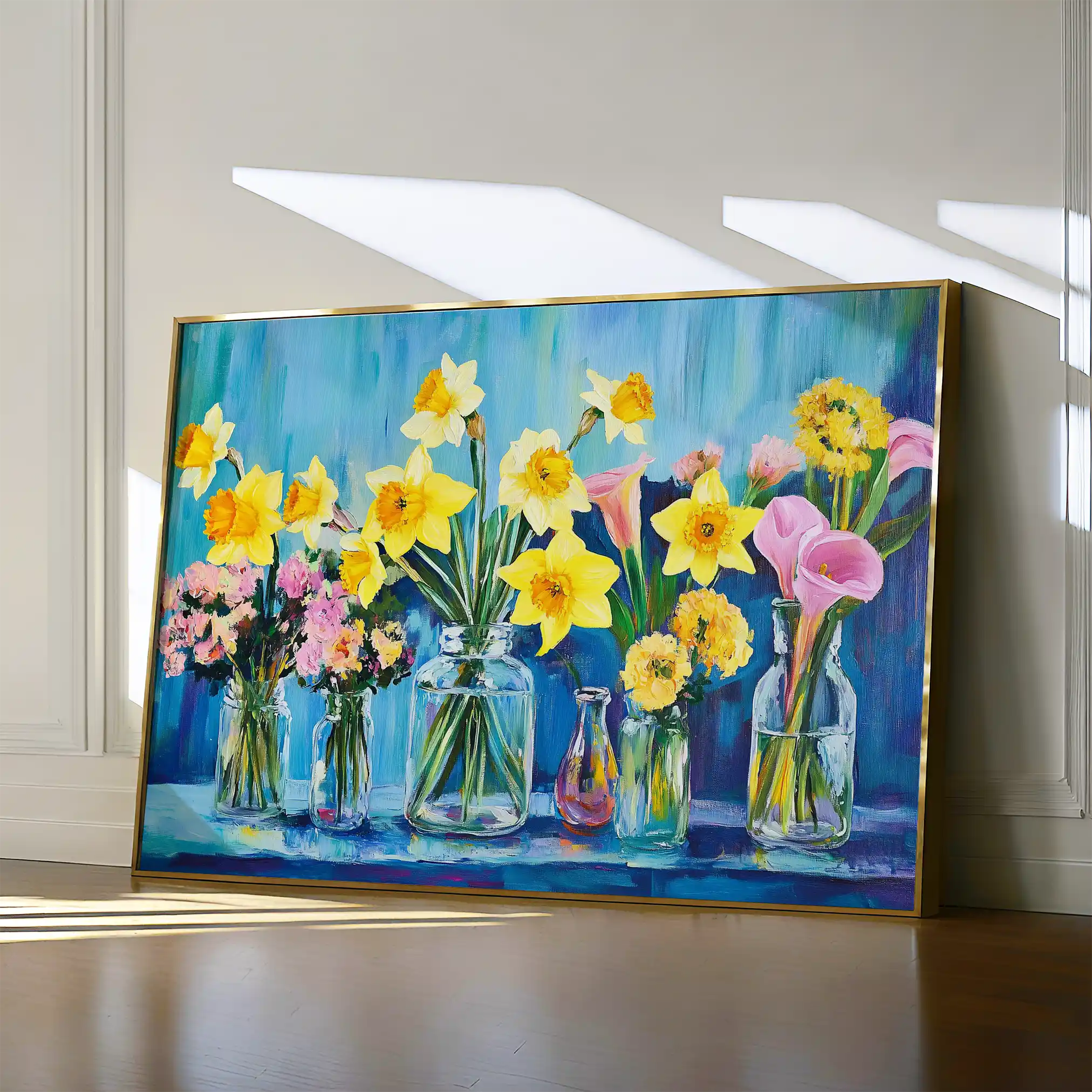 Floral 1159 Canvas Art 60 x 40 cm / Black