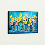 Floral 1159 Canvas Art 60 x 40 cm / Black