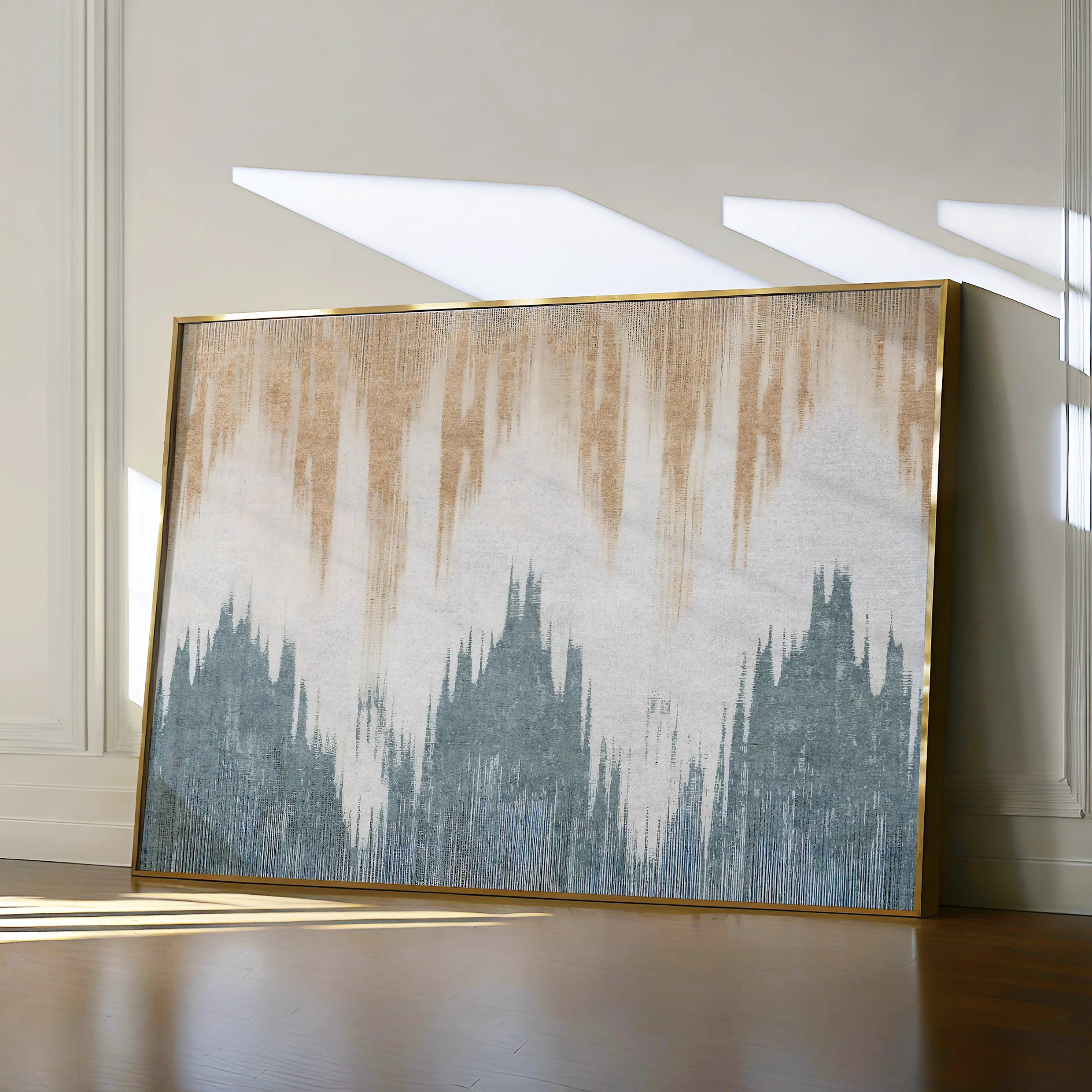 Abstract 116 Canvas Art 18" x 24" / 45 x 60 cm / Black