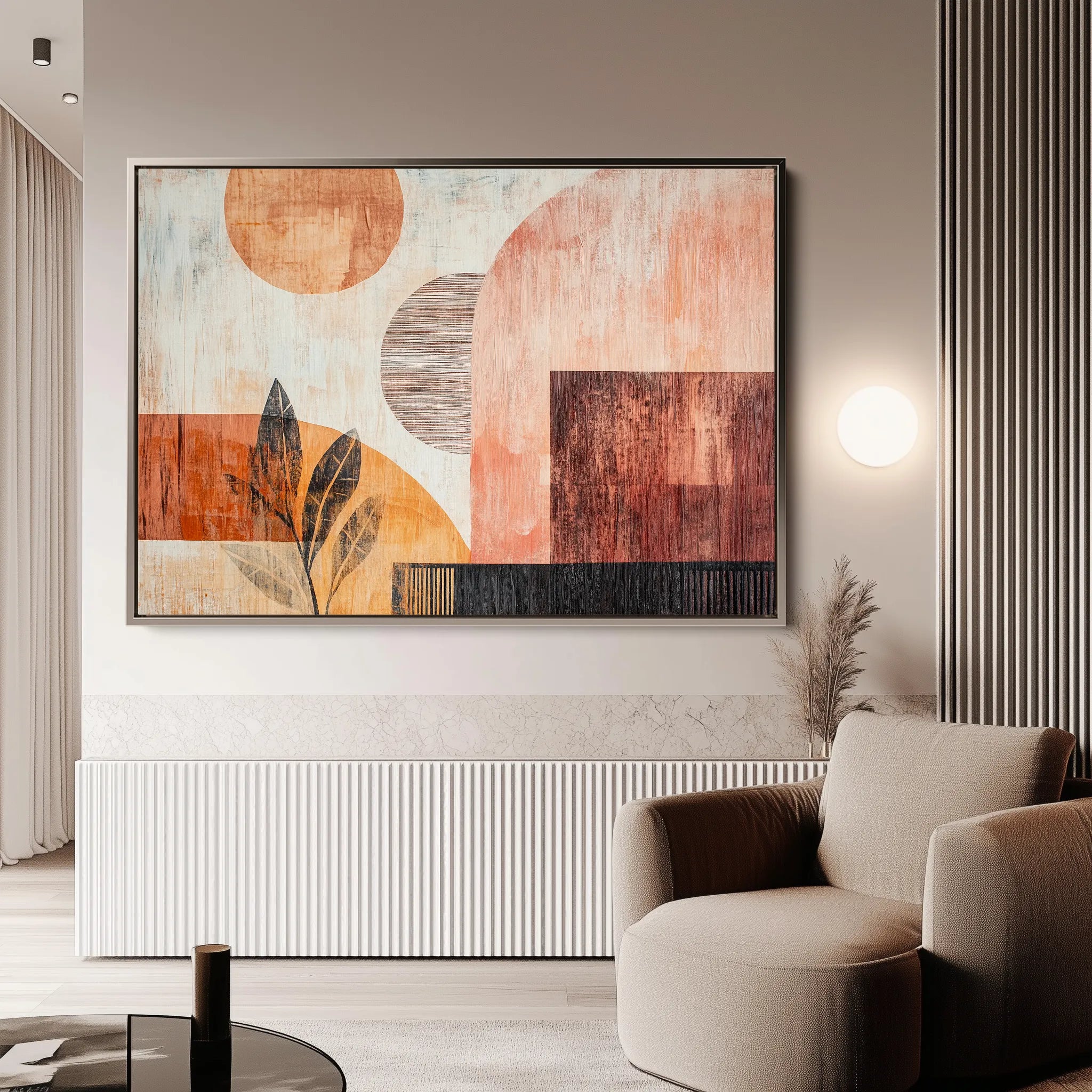Boho 116 Canvas Art 18" x 24" / 45 x 60 cm / Black