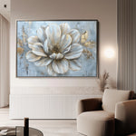 Floral 116 Canvas Art 18" x 24" / 45 x 60 cm / Black