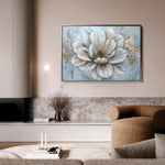 Floral 116 Canvas Art 18" x 24" / 45 x 60 cm / Black
