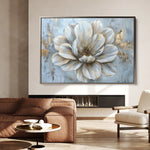 Floral 116 Canvas Art 60 x 40 cm / Black