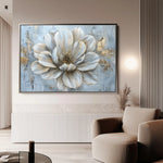 Floral 116 Canvas Art 60 x 40 cm / Black
