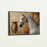 Horses 116 Canvas Art 18" x 24" / 45 x 60 cm / Black
