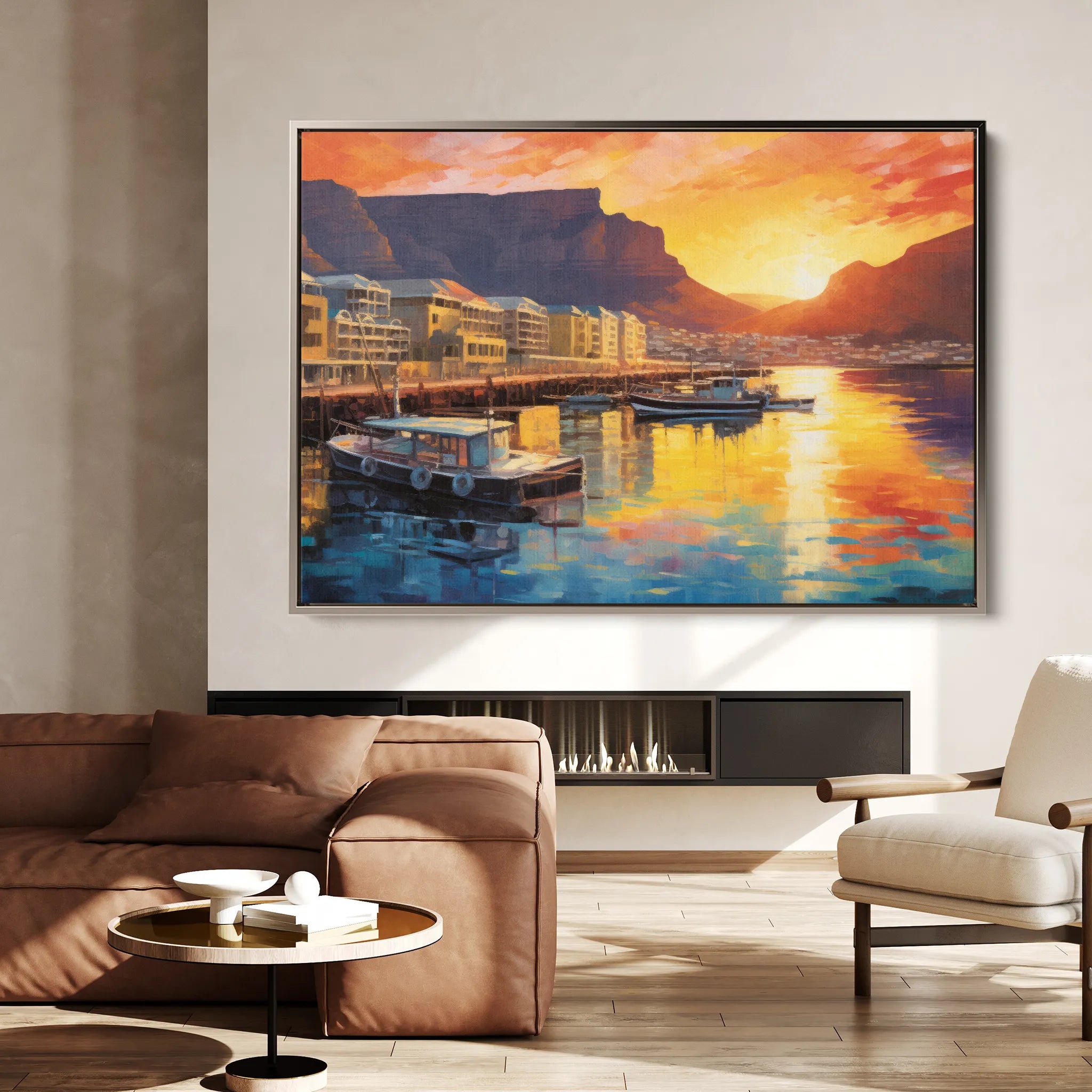Landscape 116 Canvas Art 18" x 24" / 45 x 60 cm / Black