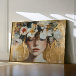Portrait 116 Canvas Art 18" x 24" / 45 x 60 cm / Black