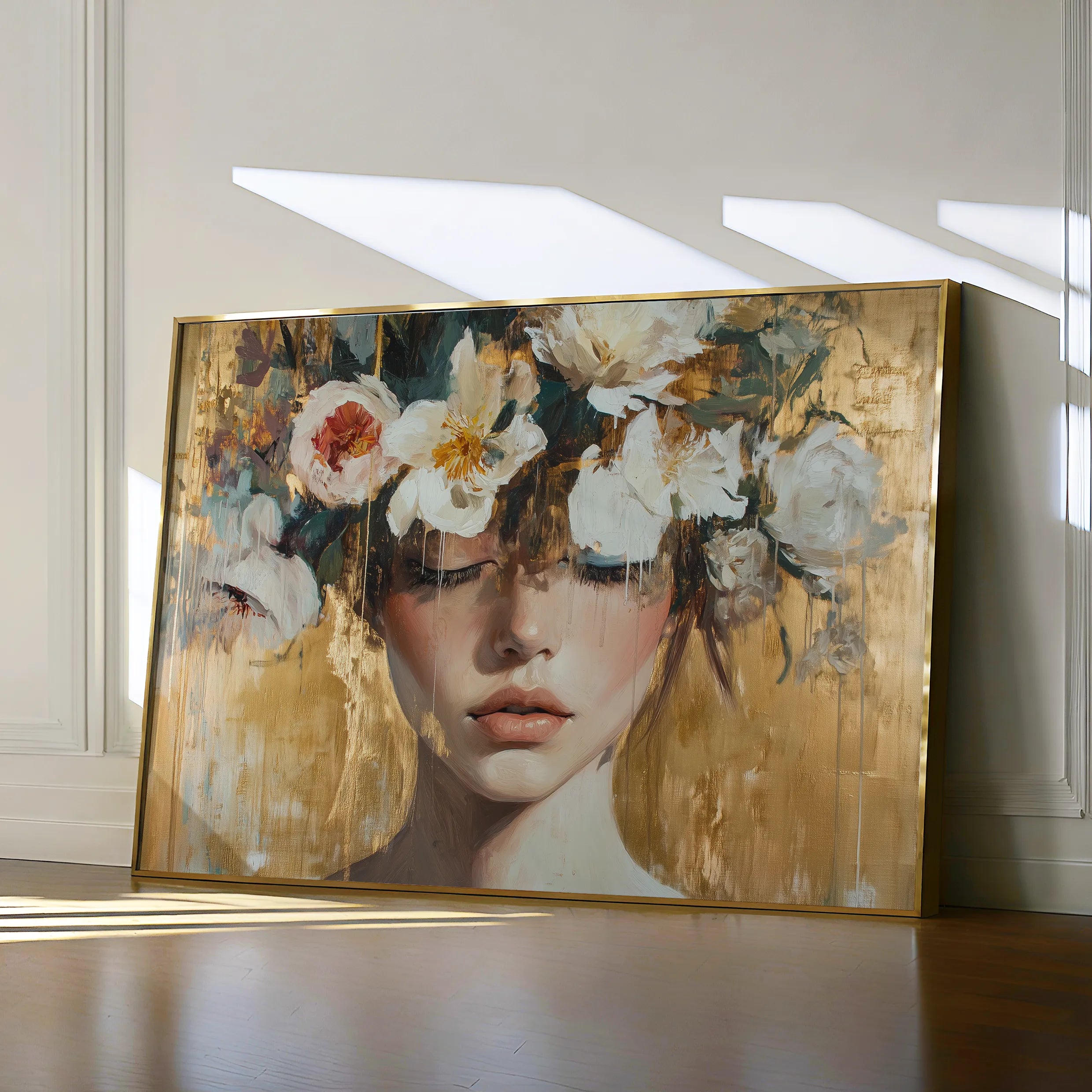 Portrait 116 Canvas Art 18" x 24" / 45 x 60 cm / Black