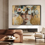 Portrait 116 Canvas Art 18" x 24" / 45 x 60 cm / Black