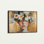 Portrait 116 Canvas Art 18" x 24" / 45 x 60 cm / Black