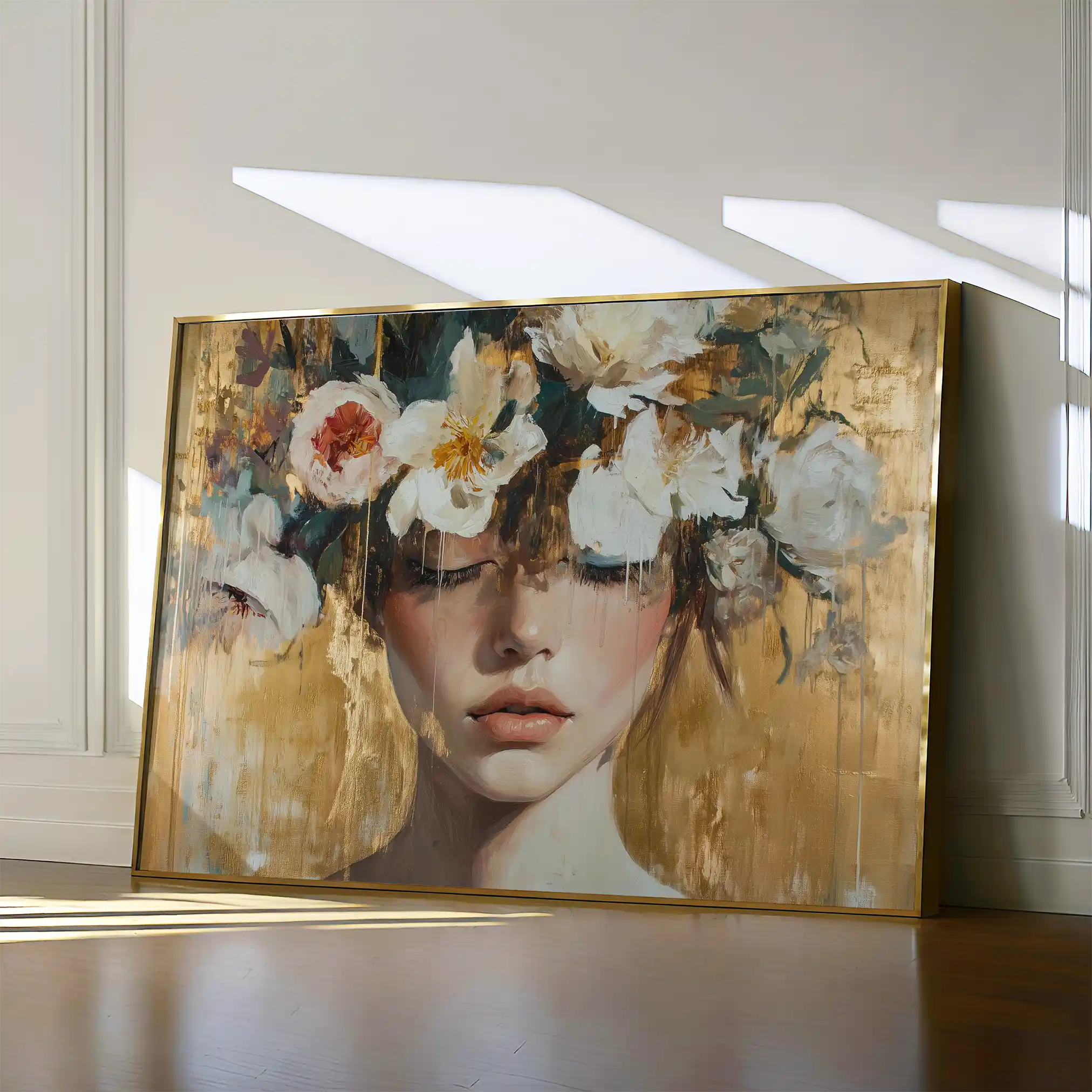 Portrait 116 Canvas Art 60 x 40 cm / Black