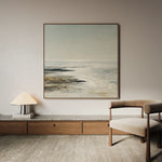 Abstract 1160 Canvas Art 16" x 16" / 40 x 40 cm / Black