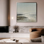 Abstract 1160 Canvas Art 16" x 16" / 40 x 40 cm / Black