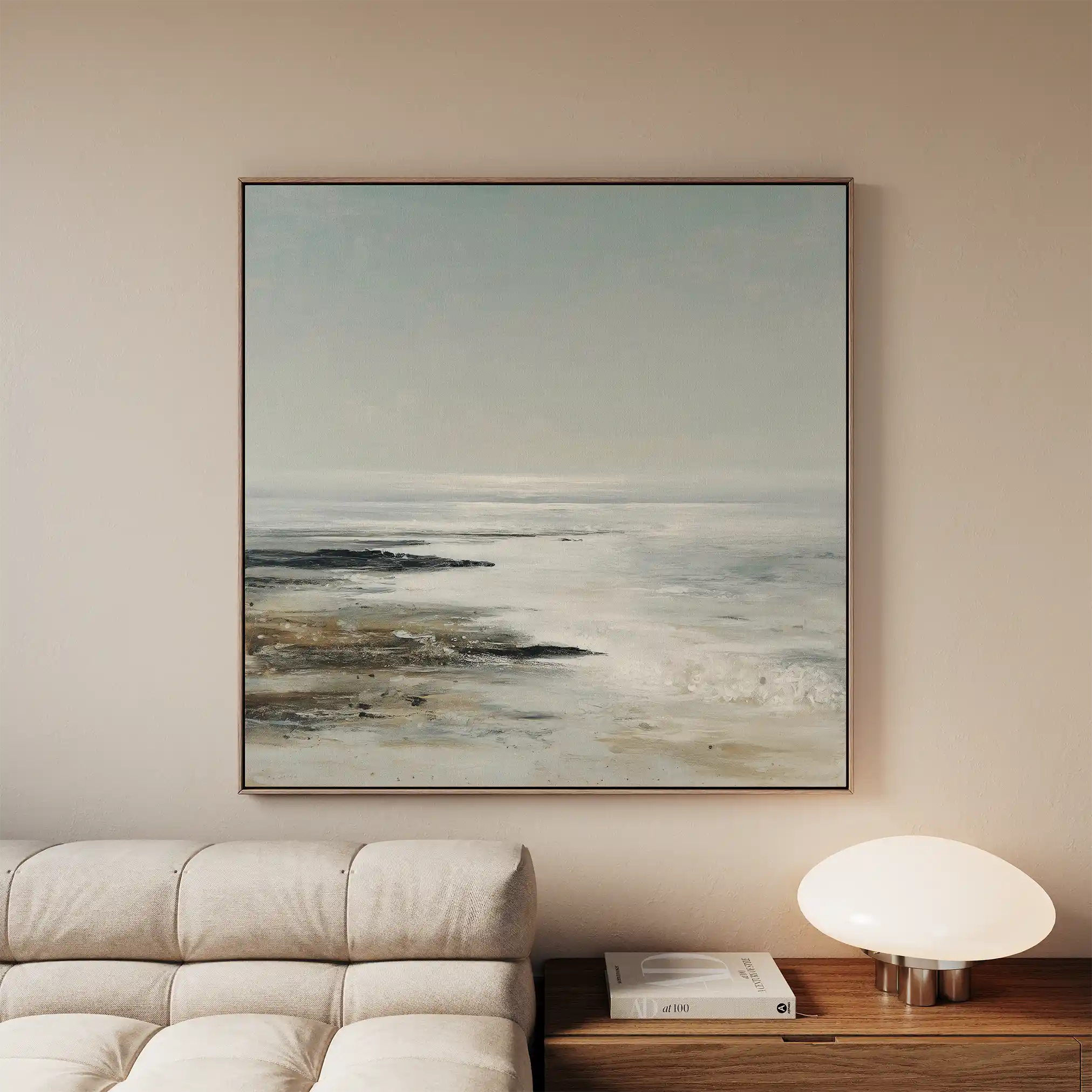 Abstract 1160 Canvas Art 60 x 60 cm / Black
