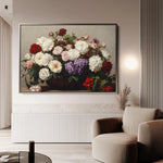 Floral 1160 Canvas Art 18" x 24" / 45 x 60 cm / Black