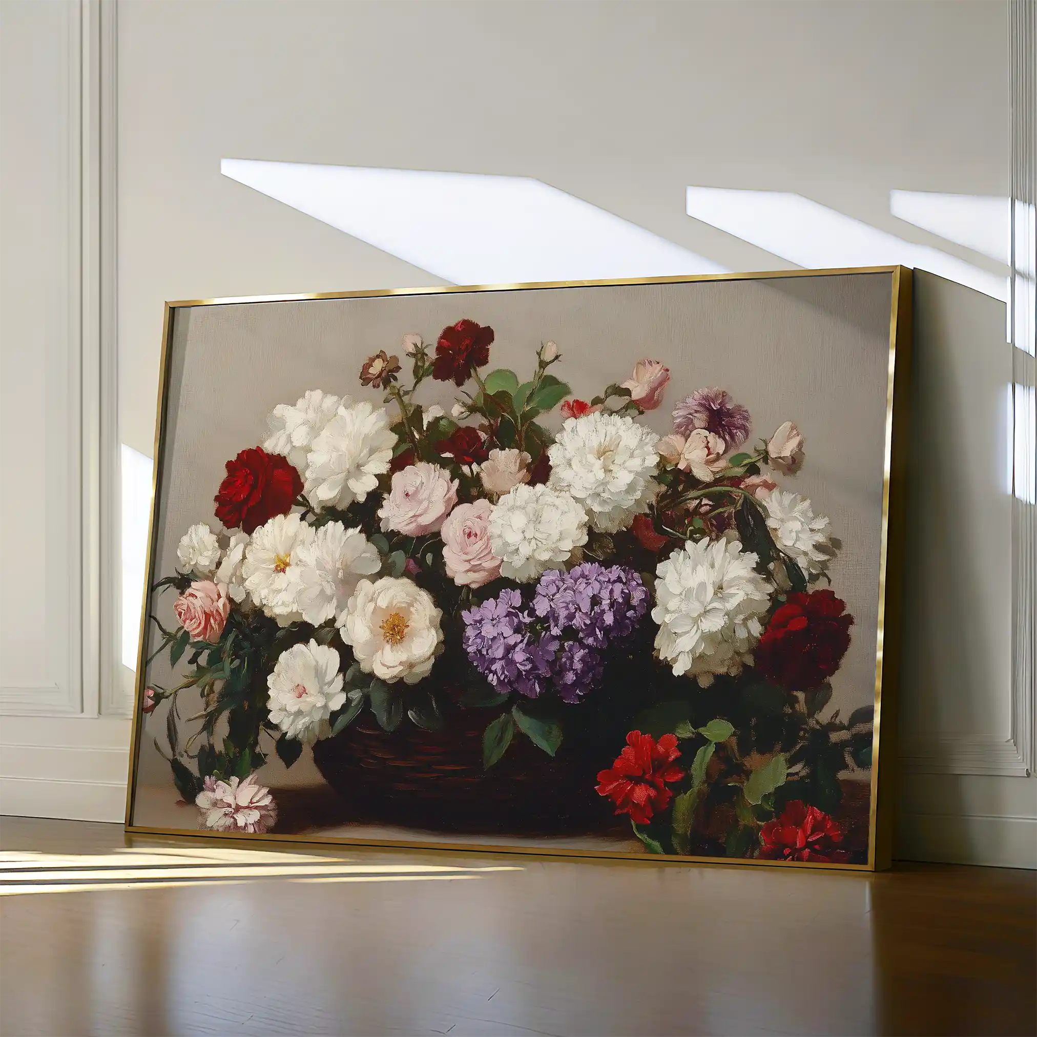 Floral 1160 Canvas Art 60 x 40 cm / Black