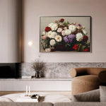 Floral 1160 Canvas Art 60 x 40 cm / Black