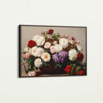 Floral 1160 Canvas Art 60 x 40 cm / Black