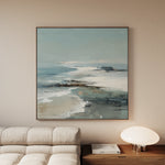 Abstract 1161 Canvas Art 16" x 16" / 40 x 40 cm / Black