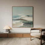 Abstract 1161 Canvas Art 16" x 16" / 40 x 40 cm / Black