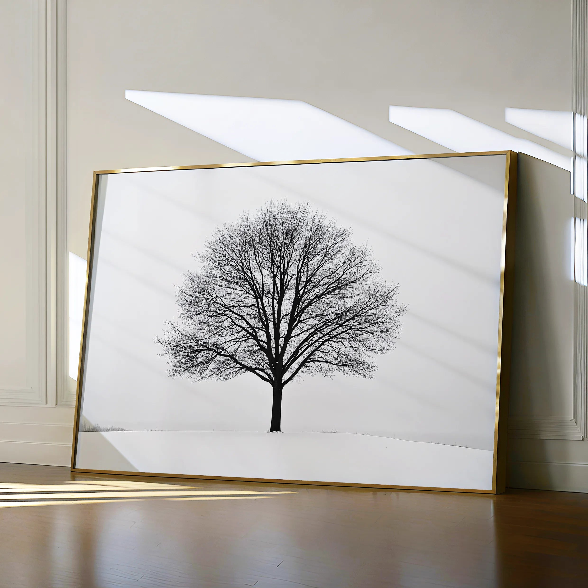 Floral 1161 Canvas Art 18" x 24" / 45 x 60 cm / Black