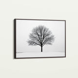 Floral 1161 Canvas Art 18" x 24" / 45 x 60 cm / Black