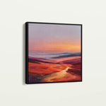 Abstract 1162 Canvas Art 16" x 16" / 40 x 40 cm / Black