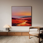 Abstract 1162 Canvas Art 60 x 60 cm / Black