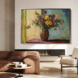 Floral 1162 Canvas Art 18" x 24" / 45 x 60 cm / Black