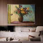 Floral 1162 Canvas Art 18" x 24" / 45 x 60 cm / Black