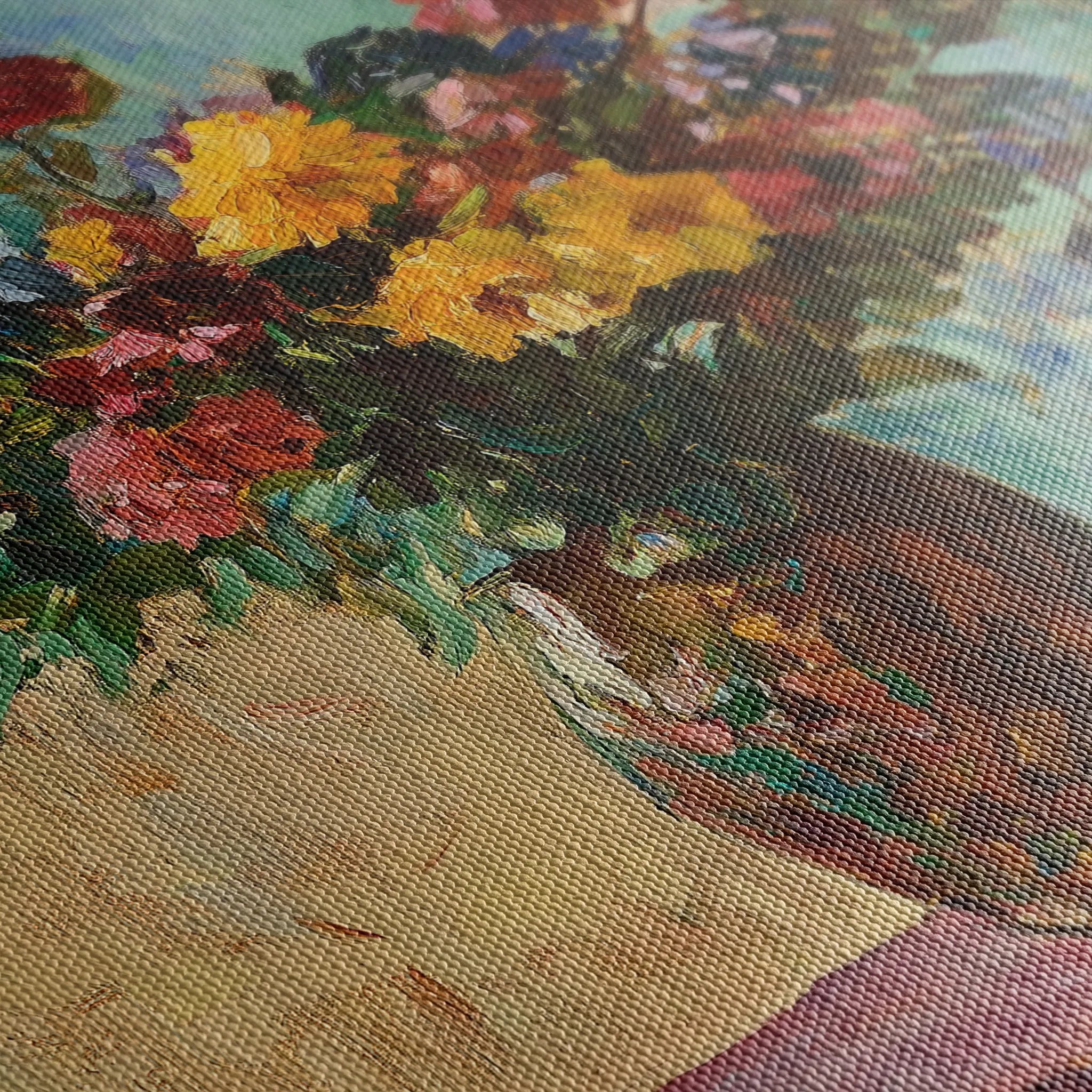 Floral 1162 Canvas Art 18" x 24" / 45 x 60 cm / Black