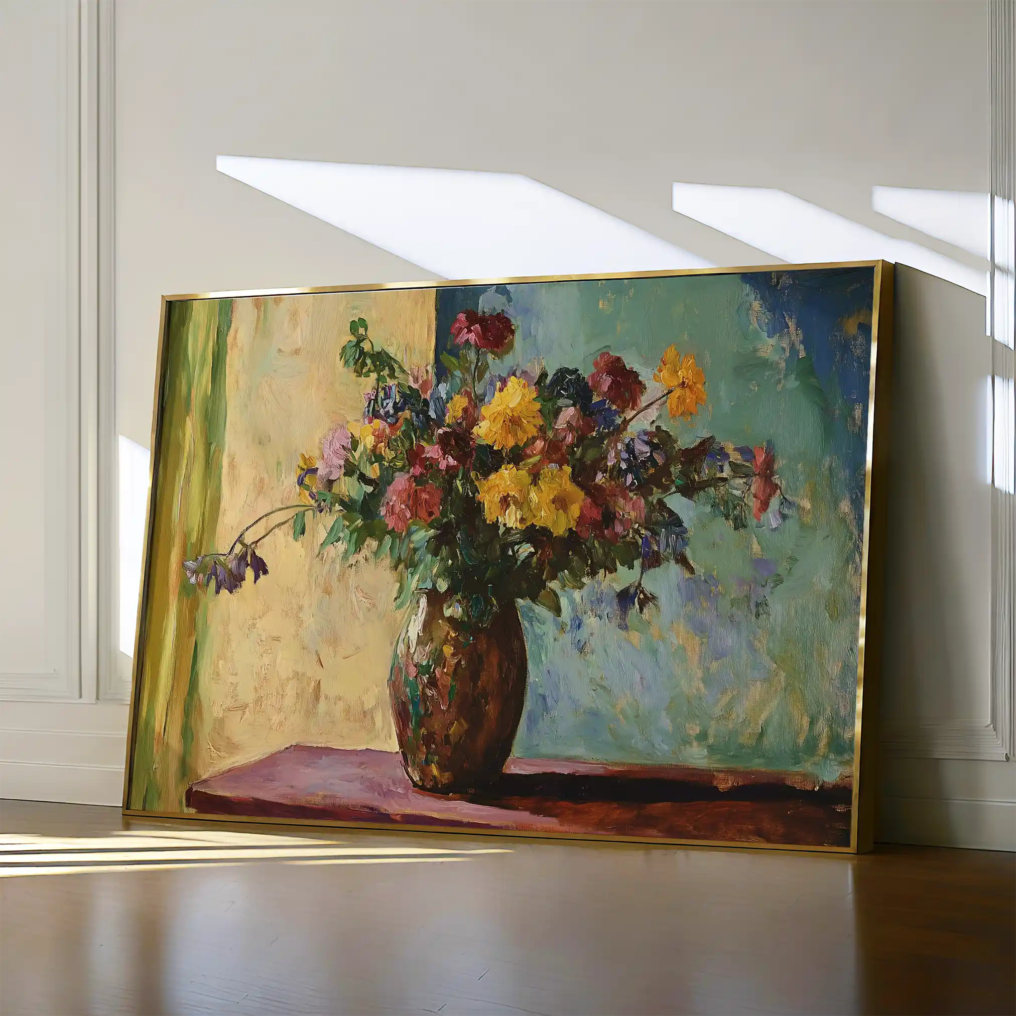 Floral 1162 Canvas Art 60 x 40 cm / Black