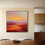 Abstract 1163 Canvas Art 16" x 16" / 40 x 40 cm / Black