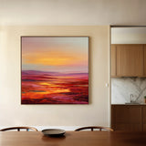 Abstract 1163 Canvas Art 16" x 16" / 40 x 40 cm / Black
