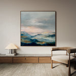 Abstract 1164 Canvas Art 16" x 16" / 40 x 40 cm / Black