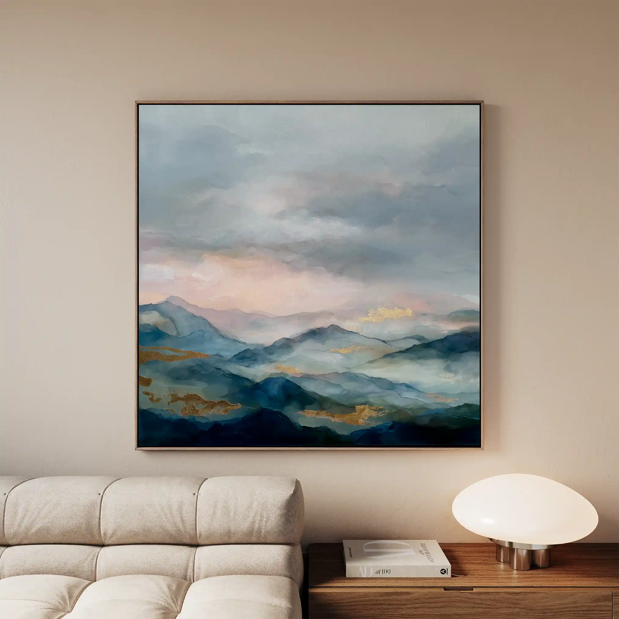 Abstract 1164 Canvas Art 60 x 60 cm / Black
