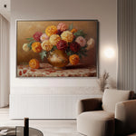 Floral 1164 Canvas Art 18" x 24" / 45 x 60 cm / Black