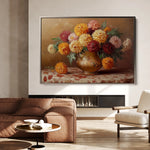 Floral 1164 Canvas Art 18" x 24" / 45 x 60 cm / Black