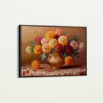 Floral 1164 Canvas Art 18" x 24" / 45 x 60 cm / Black